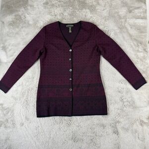 Classiques Entier Wool Cardigan Sweater Grandpa Extra Fine‎ Merino M (See pics)